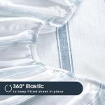 Wake In Cloud Coastal Striped Sheet Set - Queen