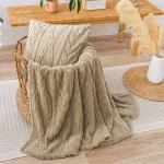 YUSOKI Cozy 3D Sherpa Throw Blanket for All