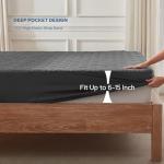 Gray Waterproof Mattress Protector for Full Bed