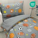 David's Kids 4 Piece Soft Sports Toddler Bedding Set