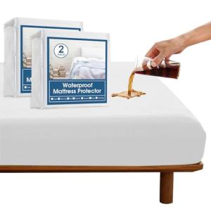 Twin Waterproof Mattress Protector Pad - 2 Pack