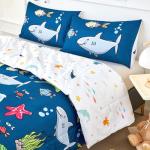 Ocean-Themed 3-Piece Boys Comforter Set