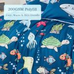 Ocean-Themed 3-Piece Boys Comforter Set