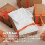 Bedsure Queen Size Comforter Set, White Soft Prewashed Bedding for All Seasons, 3 Pieces GentleSoft™ Warm Down Alternative Bed Set, 1 Lightweight Comforter (90"x90") and 2 Pillowcases (20"x26")