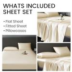 Luxury Gold Satin Queen Bed Sheet Set