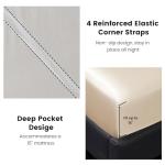 Luxury Gold Satin Queen Bed Sheet Set