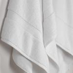 Superior Egyptian Cotton Pile Bath Towel Set of 2, Ultra Soft Luxury Towels, Thick Plush Essentials, Absorbent Heavyweight, Guest Bath, Hotel, Spa, Home Bathroom, Shower Basics, White