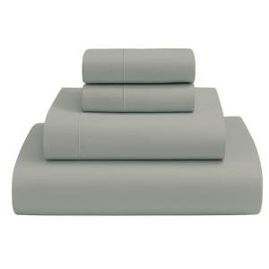 Giza Egyptian Cotton King Sheet Set - Silver Gray