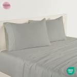 Giza Egyptian Cotton King Sheet Set - Silver Gray