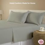 Giza Egyptian Cotton King Sheet Set - Silver Gray