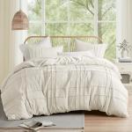 Neutral Cal King Duvet Cover Set - 3 Pieces