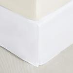 Classic White Full Bed Skirt with 15" Drop