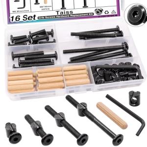 Taiss 16-Piece Crib Screw Replacement Kit