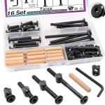 Taiss 16-Piece Crib Screw Replacement Kit