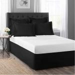 Classic Black Bed Skirt with 14" Drop
