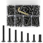 Black Hex Screws and Barrel Nuts Furniture Set