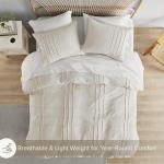 Neutral Cal King Duvet Cover Set - 3 Pieces