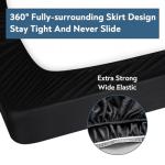 Queen Size Black Box Spring Cover – Soft & Stretchy