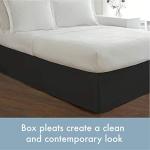 Classic Black Bed Skirt with 14" Drop