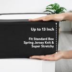 Queen Size Black Box Spring Cover – Soft & Stretchy