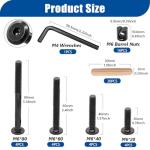 Taiss 16-Piece Crib Screw Replacement Kit