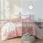 Juliette Luxe Velvet Comforter Set, Blush 3 Piece