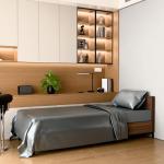 Furrnook Twin Satin Bed Sheet Set - Gray