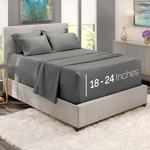 Charcoal Gray Extra Deep Pocket Queen Sheet Set