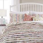 Bella Ruffled 3-Piece King Quilt Set