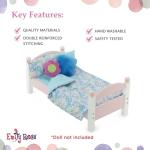 Emily Rose 6PC Plush Bedding Set for Dolls