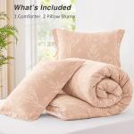 Cute Floral 3-Piece Bedding Set in Pink