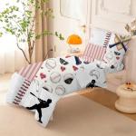 4 Piece Baseball Toddler Bedding Set for Boys