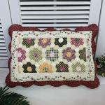 Boho Floral Cotton Quilt Pillow Shams Set