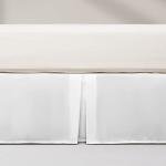 Classic White Full Bed Skirt with 15" Drop