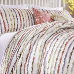 Bella Ruffled 3-Piece King Quilt Set