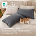 Bedsure Dark Grey Soft Microfiber Pillow Case Set