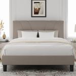 Novilla Queen Bed Frame with Adjustable Headboard