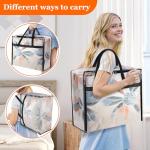 TasticTotes 6 Pack Clear Storage Bags for Bedding