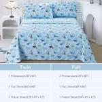 Boys Blue Ocean Twin Sheet Set with Whales
