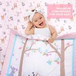 Woodland Baby Girl Crib Bedding Set - 3 Pieces