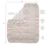 Coquette Floral Pink Bows Baby Crib Set