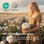 Ivellow 100% Egyptian Cotton Queen Sheet Set