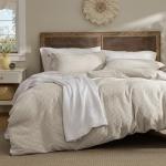 Bedsure Waffle Texture Queen Duvet Cover Set