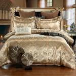 Rose Gold Satin Duvet Cover Set, 3-Piece