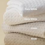 Bedsure Waffle Texture Queen Duvet Cover Set