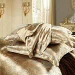 Rose Gold Satin Duvet Cover Set, 3-Piece