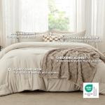 King Size 5-Piece Comforter Set with Throw Pillow