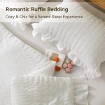 JOLLYVOGUE White King Seersucker Comforter Set