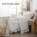 JOLLYVOGUE White King Seersucker Comforter Set