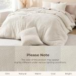 Beige California King Tufted Comforter Set
